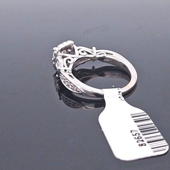 14K Vera Wang White Gold Diamond Sapphire Engagement Ring .69TCW 4.5G Size 6.5 - Picture 8 of 13